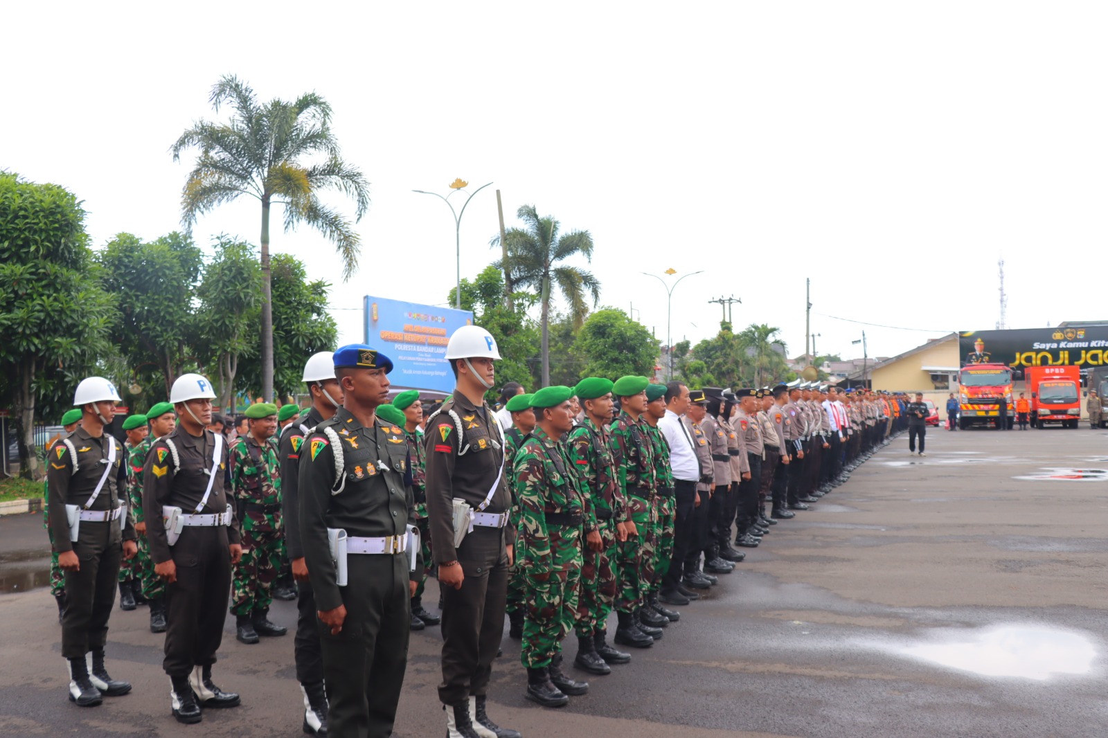 702 Personel Gabungan Siaga Amankan Mudik, 9 Pos Pengamanan Disiapkan di Bandar Lampung