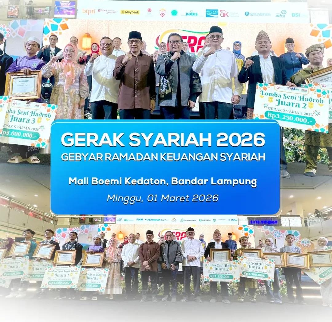 Pjs Direktur Bank Lampung Hadiri Kegiatan Gerak Syariah 2026